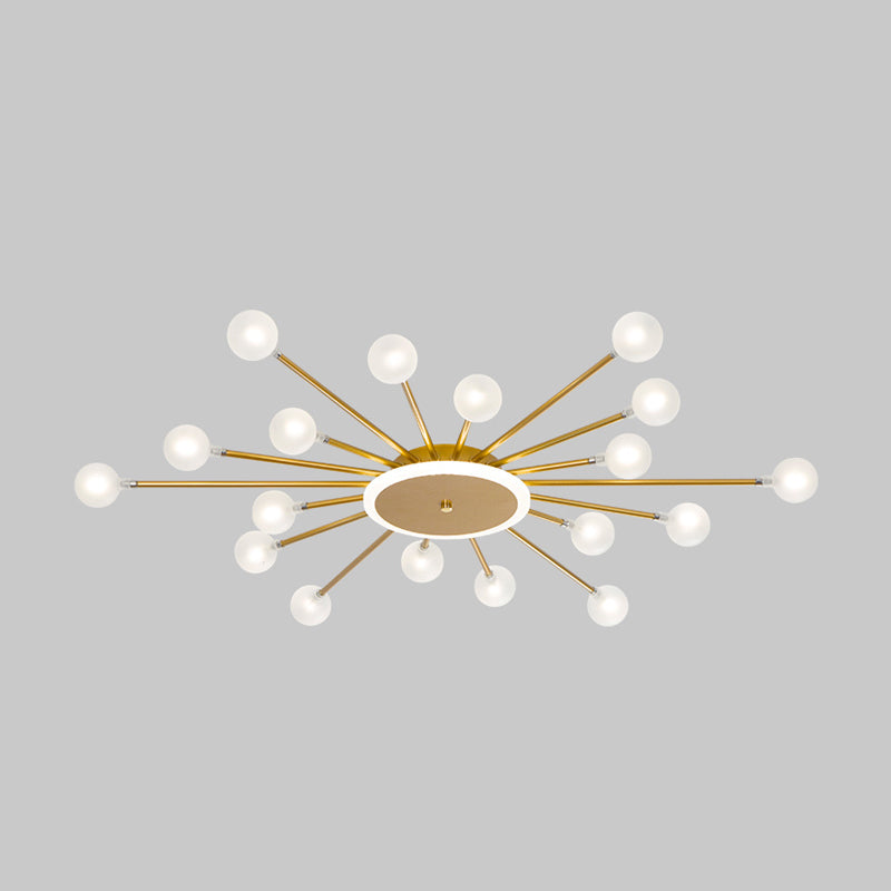 Radial Bedroom Flush Mount Fixture Metal LED Minimalistic Close to Ceiling Light Clearhalo 'Ceiling Lights' 'Close To Ceiling Lights' 'Close to ceiling' 'Flush mount' Lighting' 2039296