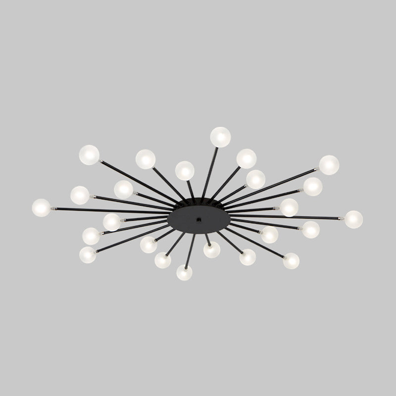 Radial Bedroom Flush Mount Fixture Metal LED Minimalistic Close to Ceiling Light Clearhalo 'Ceiling Lights' 'Close To Ceiling Lights' 'Close to ceiling' 'Flush mount' Lighting' 2039299