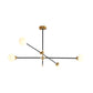 Molecular Pendant Chandelier Modern Glass Living Room Hanging Ceiling Light in Gold and Black 4 Gold-Black A Clearhalo 'Ceiling Lights' 'Chandeliers' 'Glass shade' 'Glass' 'Modern Chandeliers' 'Modern' Lighting' 2039338