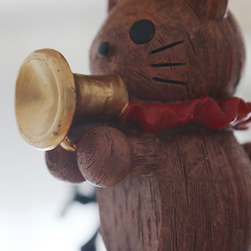 Lovely Pet Cat Wall Light One Light Resin Sconce Light with Floral Shade for Study Room Clearhalo 'Wall Lamps & Sconces' 'Wall Lights' Lighting' 204243