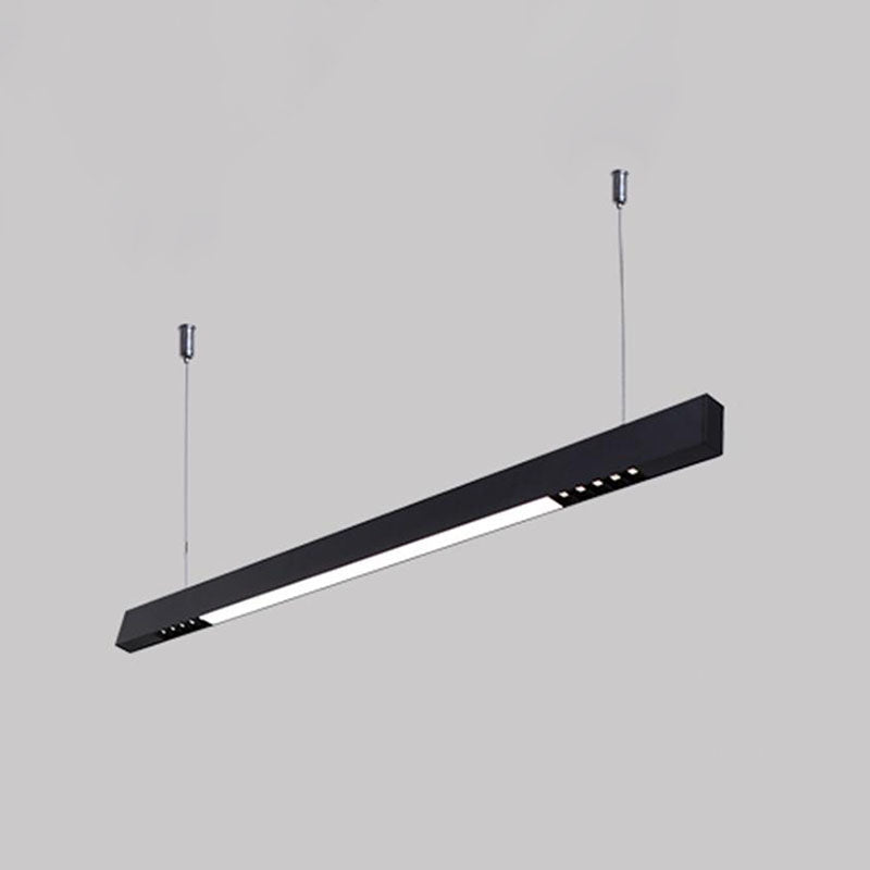 Bar Shaped Acrylic Hanging Light Kit Minimalism LED Suspension Pendant Light for Office Clearhalo 'Ceiling Lights' 'Modern Pendants' 'Modern' 'Pendant Lights' 'Pendants' Lighting' 2044254