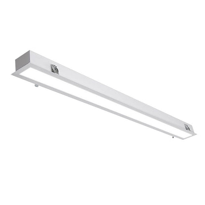 White Linear Flush Mount Light Simplicity Metal Surface Mounted LED Ceiling Lamp White Clearhalo 'Ceiling Lights' 'Close To Ceiling Lights' 'Close to ceiling' 'Flush mount' Lighting' 2044271
