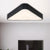 Acrylic Triangular Flush Light Nordic LED Flush Mount Ceiling Lighting Fixture for Foyer Black Natural Clearhalo 'Ceiling Lights' 'Close To Ceiling Lights' 'Close to ceiling' 'Flush mount' Lighting' 2044278