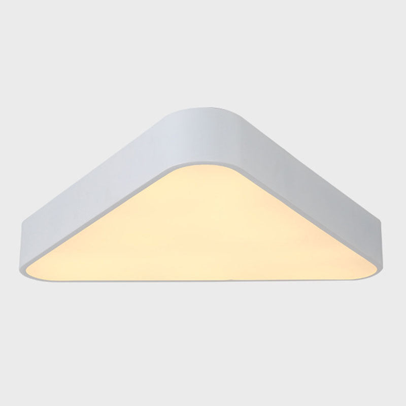 Acrylic Triangular Flush Light Nordic LED Flush Mount Ceiling Lighting Fixture for Foyer White Warm Clearhalo 'Ceiling Lights' 'Close To Ceiling Lights' 'Close to ceiling' 'Flush mount' Lighting' 2044283