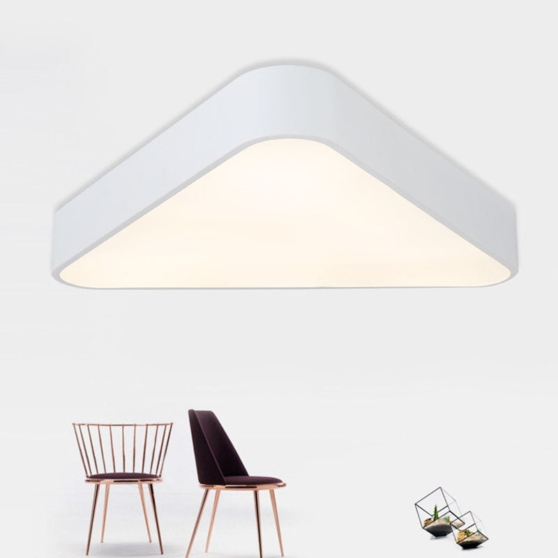 Acrylic Triangular Flush Light Nordic LED Flush Mount Ceiling Lighting Fixture for Foyer White Natural Clearhalo 'Ceiling Lights' 'Close To Ceiling Lights' 'Close to ceiling' 'Flush mount' Lighting' 2044284