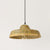 Wood Straw Hat Shaped Pendant Lamp Asian Style 1 Bulb Bamboo Hanging Light Fixture Wood E Clearhalo 'Ceiling Lights' 'Modern Pendants' 'Modern' 'Pendant Lights' 'Pendants' Lighting' 2044302