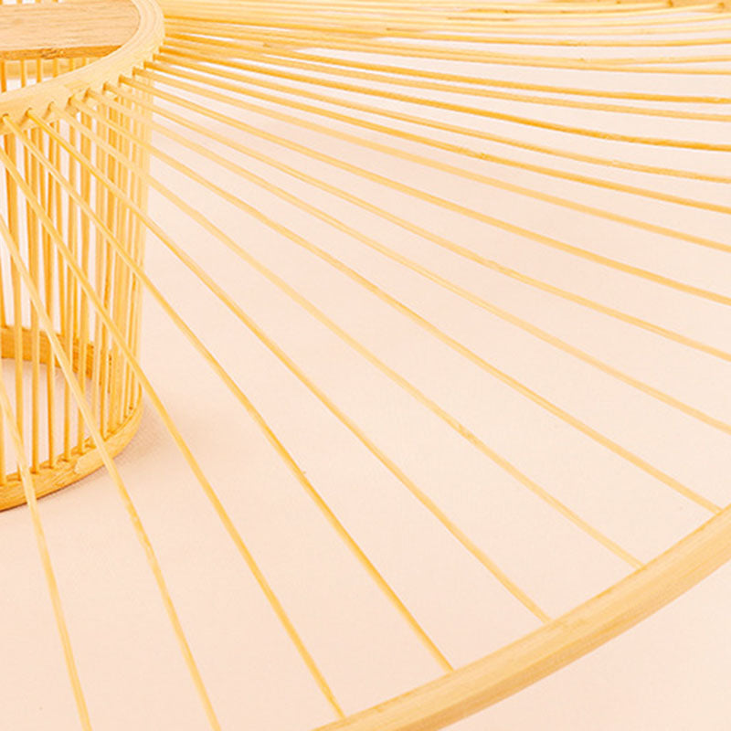 Twist Bamboo Suspension Lamp Contemporary Single-Bulb Wood Hanging Pendant Light Clearhalo 'Ceiling Lights' 'Modern Pendants' 'Modern' 'Pendant Lights' 'Pendants' Lighting' 2044333