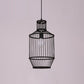 Bamboo Cage Style Pendant Lighting Chinese 1-Light Black Ceiling Suspension Lamp Black A Clearhalo 'Ceiling Lights' 'Pendant Lights' 'Pendants' Lighting' 2044416_361fb327-66c5-4604-af0e-73b098a64dde
