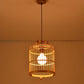 Handcrafted Bird Cage Pendulum Light Chinese Bamboo 1 Bulb Wood Down Lighting Pendant Clearhalo 'Ceiling Lights' 'Pendant Lights' 'Pendants' Lighting' 2044561
