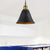 1-Light Wrought Iron Pendant Industrial Black/White/Gold Bell Shade Living Room Hanging Lamp Black Clearhalo 'Art Deco Pendants' 'Black' 'Cast Iron' 'Ceiling Lights' 'Ceramic' 'Crystal' 'Industrial Pendants' 'Industrial' 'Metal' 'Middle Century Pendants' 'Pendant Lights' 'Pendants' 'Rustic Pendants' 'Tiffany' Lighting' 204493