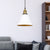 1-Light Wrought Iron Pendant Industrial Black/White/Gold Bell Shade Living Room Hanging Lamp White Clearhalo 'Art Deco Pendants' 'Black' 'Cast Iron' 'Ceiling Lights' 'Ceramic' 'Crystal' 'Industrial Pendants' 'Industrial' 'Metal' 'Middle Century Pendants' 'Pendant Lights' 'Pendants' 'Rustic Pendants' 'Tiffany' Lighting' 204500