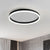 Circular Flush Mount Lighting Minimalist Acrylic Bedroom LED Flush Mount Fixture Black White Clearhalo 'Ceiling Lights' 'Close To Ceiling Lights' 'Close to ceiling' 'Flush mount' Lighting' 2046458