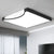 Square Shaped Flush Ceiling Light Contemporary Acrylic LED Flush Mount Lighting Fixture Black White Clearhalo 'Ceiling Lights' 'Close To Ceiling Lights' 'Close to ceiling' 'Flush mount' Lighting' 2046476