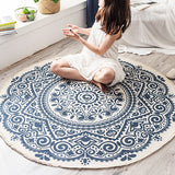 Exotic Bohemian Rug Light-Color Mandala Carpet Pet Friendly Washable Area Rug for Living Room Clearhalo 'Area Rug' 'Bohemian' 'Rugs' Rug' 2046720