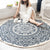 Exotic Bohemian Rug Light-Color Mandala Carpet Pet Friendly Washable Area Rug for Living Room Light Blue-Black Clearhalo 'Area Rug' 'Bohemian' 'Rugs' Rug' 2046723
