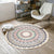 Boho Mandala Area Rug Multicolor Cotton Rug Pet Friendly Carpet for Bedroom Blue-Green Clearhalo 'Area Rug' 'Bohemian' 'Rugs' Rug' 2046742