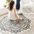 Boho Mandala Area Rug Multicolor Cotton Rug Pet Friendly Carpet for Bedroom Dark Blue-Black Clearhalo 'Area Rug' 'Bohemian' 'Rugs' Rug' 2046750