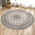 Ethnic Bohemian Indoor Rug Multi Color Tribal Floral Carpet Machine Washable Rug for Girls Bedroom Matte Black Clearhalo 'Area Rug' 'Bohemian' 'Rugs' Rug' 2046776