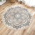 Ethnic Bohemian Indoor Rug Multi Color Tribal Floral Carpet Machine Washable Rug for Girls Bedroom Black Clearhalo 'Area Rug' 'Bohemian' 'Rugs' Rug' 2046781