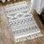 Unique Geometric Rug Multicolor Eclectic Rug Cotton Pet Friendly Carpet with Tassel Knot for Great Room Black 2' x 2'11" Clearhalo 'Area Rug' 'Bohemian' 'Rugs' Rug' 2046810
