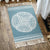 Unique Geometric Rug Multicolor Eclectic Rug Cotton Pet Friendly Carpet with Tassel Knot for Great Room Blue 2' x 2'11" Clearhalo 'Area Rug' 'Bohemian' 'Rugs' Rug' 2046818