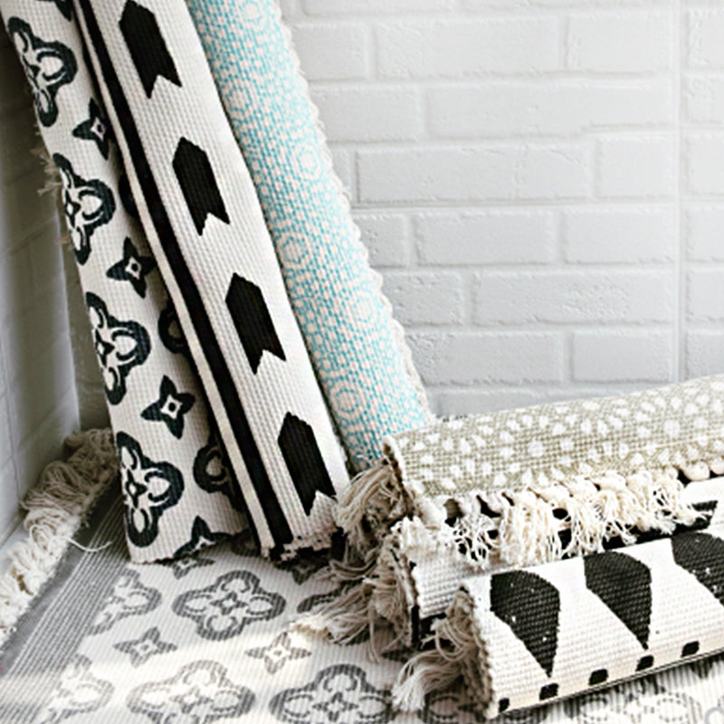 Casual Bohemian Rug Multicolored Geometric Carpet Pet Friendly Rug for Great Room Clearhalo 'Area Rug' 'Bohemian' 'Rugs' Rug' 2046926