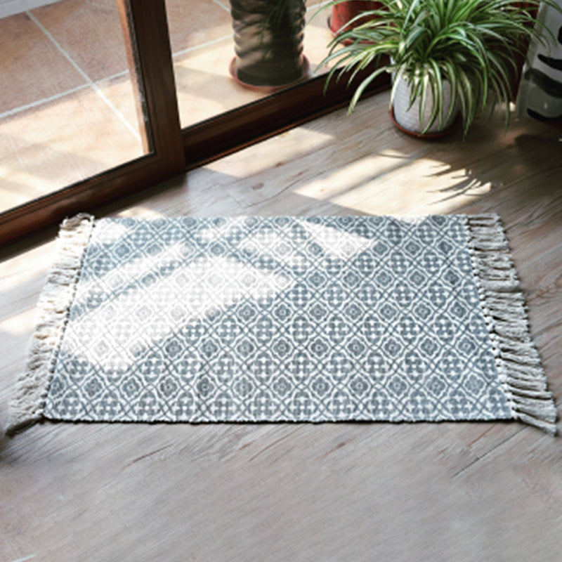 Casual Bohemian Rug Multicolored Geometric Carpet Pet Friendly Rug for Great Room Lake Blue Clearhalo 'Area Rug' 'Bohemian' 'Rugs' Rug' 2046928