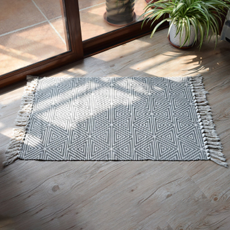 Casual Bohemian Rug Multicolored Geometric Carpet Pet Friendly Rug for Great Room Blue Clearhalo 'Area Rug' 'Bohemian' 'Rugs' Rug' 2046931