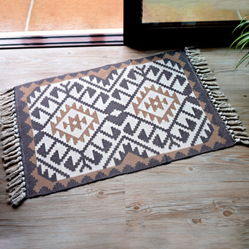 Casual Bohemian Rug Multicolored Geometric Carpet Pet Friendly Rug for Great Room Yellow-Blue Clearhalo 'Area Rug' 'Bohemian' 'Rugs' Rug' 2046940