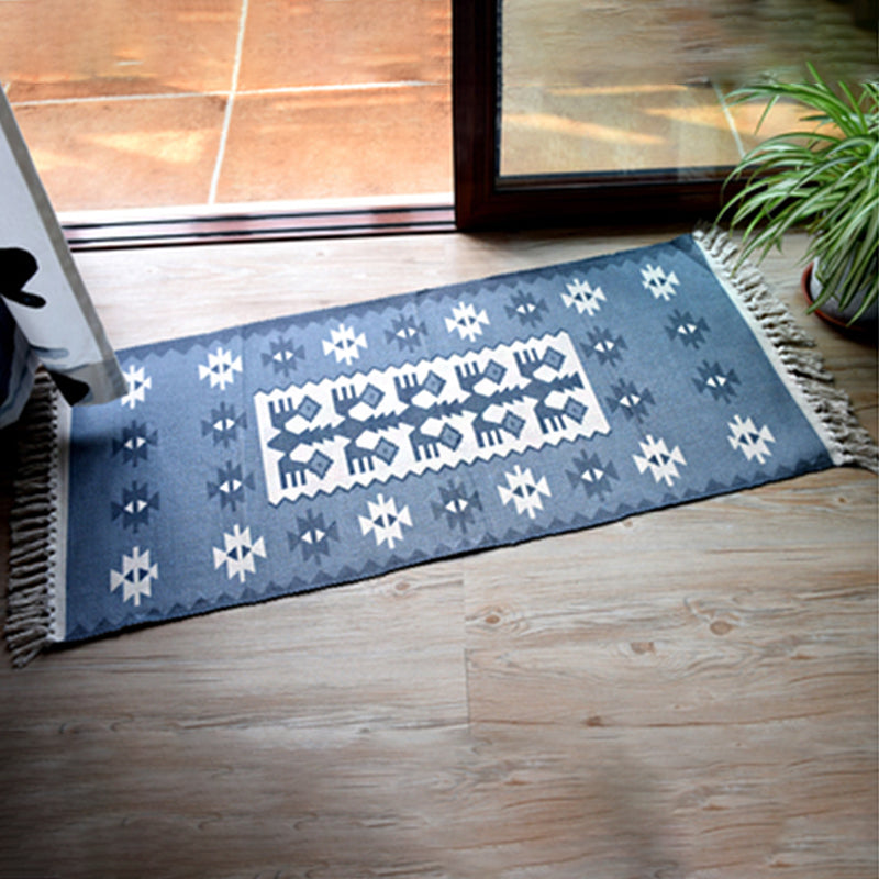 Casual Bohemian Rug Multicolored Geometric Carpet Pet Friendly Rug for Great Room Navy Clearhalo 'Area Rug' 'Bohemian' 'Rugs' Rug' 2046942