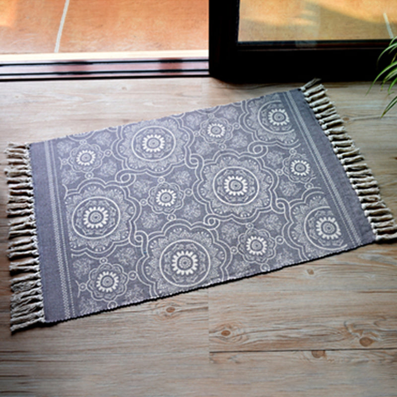 Casual Bohemian Rug Multicolored Geometric Carpet Pet Friendly Rug for Great Room Purple Clearhalo 'Area Rug' 'Bohemian' 'Rugs' Rug' 2046949