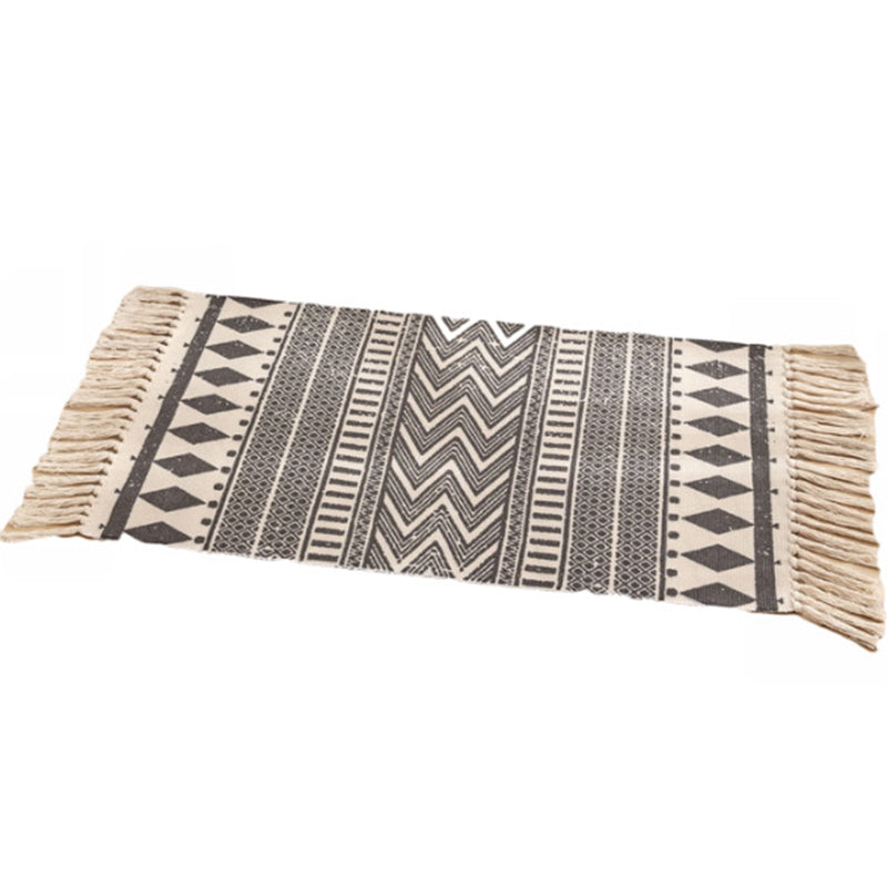 Vintage Ethnic Pattern Rug Multicolor Eclectic Rug Cotton Machine Washable Carpet for Living Room Clearhalo 'Area Rug' 'Bohemian' 'Rugs' Rug' 2047023