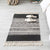 Aesthetic Multi Color Boho Rug Cotton Braided Flower Rug Pet Friendly Area Carpet for Bedroom Black 2' x 2'11" Clearhalo 'Area Rug' 'Bohemian' 'Rugs' Rug' 2047155