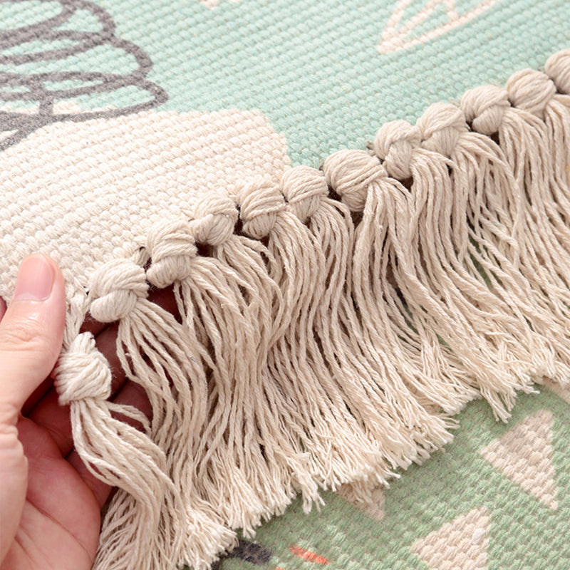 Cartoon Animal Patterned Rug Colorful Cotton Rug Washable Pet Friendly Rug for Nursery Clearhalo 'Area Rug' 'Rug' 2047179