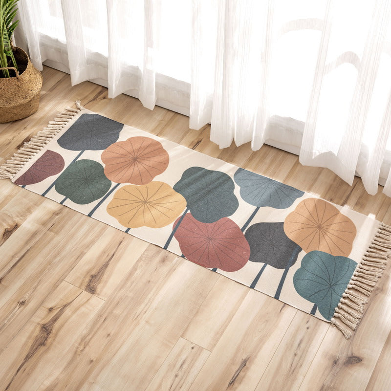 Unique Multicolor Minimalist Rug Polyester Plant Rug Washable Pet Friendly Rug for Great Room Yellow Clearhalo 'Area Rug' 'Bohemian' 'Rugs' Rug' 2047206