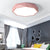 Acrylic Octagon Shape Ceiling Lamp Macaron Loft LED Flush Mount Light for Kitchen Pink Clearhalo 'Ceiling Lights' 'Close To Ceiling Lights' 'Close to ceiling' 'Flush mount' Lighting' 205017