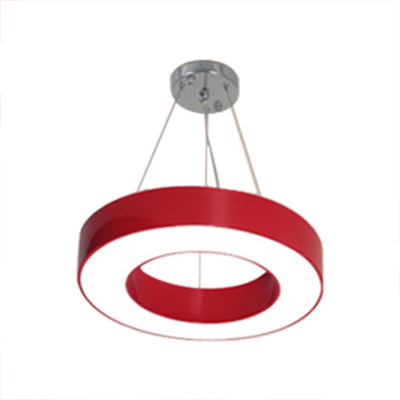 Integrated Led Drum Pendant Light Height Adjustable Metal Hanging Light for Play Room Clearhalo 'Ceiling Lights' 'Pendant Lights' 'Pendants' Lighting' 20508