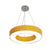 Integrated Led Drum Pendant Light Height Adjustable Metal Hanging Light for Play Room Yellow Clearhalo 'Ceiling Lights' 'Pendant Lights' 'Pendants' Lighting' 20509_b52169c5-b57d-4449-81dd-ef47deac5f53