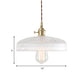 Clear Glass Brass Pendant Lamp Barn/Dome 1-Light Retro Hanging Light Fixture for Living Room Clearhalo 'Art Deco Pendants' 'Cast Iron' 'Ceiling Lights' 'Ceramic' 'Crystal' 'Industrial Pendants' 'Industrial' 'Metal' 'Middle Century Pendants' 'Pendant Lights' 'Pendants' 'Tiffany' Lighting' 205132