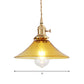 Brass Conical Pendant Ceiling Light Farmhouse Amber Glass 1 Light Living Room Hanging Lamp Clearhalo 'Art Deco Pendants' 'Cast Iron' 'Ceiling Lights' 'Ceramic' 'Crystal' 'Industrial Pendants' 'Industrial' 'Metal' 'Middle Century Pendants' 'Pendant Lights' 'Pendants' 'Tiffany' Lighting' 205185