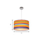 Fabric Drum Shape Hanging Light Modern Kids Suspension Light for Child Bedroom Clearhalo 'Ceiling Lights' 'Pendant Lights' 'Pendants' Lighting' 205340