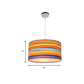 Fabric Drum Shape Hanging Light Modern Kids Suspension Light for Child Bedroom Clearhalo 'Ceiling Lights' 'Pendant Lights' 'Pendants' Lighting' 205341