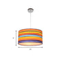 Fabric Drum Shape Hanging Light Modern Kids Suspension Light for Child Bedroom Clearhalo 'Ceiling Lights' 'Pendant Lights' 'Pendants' Lighting' 205342
