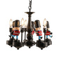 Candle Foyer Kindergarten Hanging Light with Solider Metal Cartoon Chandelier Light Clearhalo 'Ceiling Lights' 'Chandeliers' Lighting' options 205391