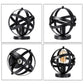 Single Bulb Semi Flush Mount Industrial Strap Globe Metal Ceiling Light in Black Clearhalo 'Ceiling Lights' 'Close To Ceiling Lights' 'Close to ceiling' 'Flush mount' 'Industrial Flush Mount' Lighting' 205456