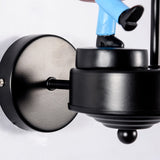 Study Room Walking Solider Wall Lamp Resin Single Light Kids Wall Sconce with Candle Clearhalo 'Wall Lamps & Sconces' 'Wall Lights' Lighting' 205461