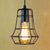 1 Head Pendant Lamp Antique Style Open Cage Metal Hanging Light Fixture in Black for Hallway Black Clearhalo 'Art Deco Pendants' 'Black' 'Cast Iron' 'Ceiling Lights' 'Ceramic' 'Crystal' 'Industrial Pendants' 'Industrial' 'Metal' 'Middle Century Pendants' 'Pendant Lights' 'Pendants' 'Rustic Pendants' 'Tiffany' Lighting' 20568
