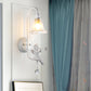 Modern White Wall Light Bell Shade 1 Head Metal Wall Lamp with Angel for Child Bedroom Clearhalo 'Wall Lamps & Sconces' 'Wall Lights' Lighting' 205714