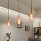 Metal Geometric Shaped Hanging Light Simplicity 1-Light Dining Room Pendant Light Fixture in Rose Gold Clearhalo 'Art Deco Pendants' 'Cast Iron' 'Ceiling Lights' 'Ceramic' 'Crystal' 'Industrial Pendants' 'Industrial' 'Metal' 'Middle Century Pendants' 'Pendant Lights' 'Pendants' 'Tiffany' Lighting' 2057409