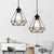Single-Bulb Hanging Lamp Vintage Diamond Iron Ceiling Light in Black for Dining Room Black Clearhalo 'Art Deco Pendants' 'Black' 'Cast Iron' 'Ceiling Lights' 'Ceramic' 'Crystal' 'Industrial Pendants' 'Industrial' 'Metal' 'Middle Century Pendants' 'Pendant Lights' 'Pendants' 'Rustic Pendants' 'Tiffany' Lighting' 2057419